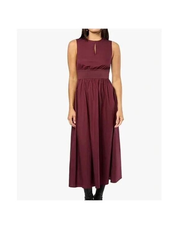 WeWoreWhat Dresses & Skirts - Women's WeWoreWhat Burgundy Keyhole Midi Dress M